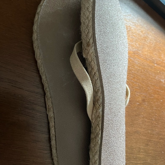 Jute slippers/flip flops in Beige Natural. Size 9 - Picture 4 of 4